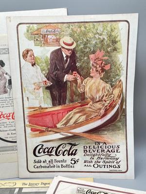 LOT 108: Antique Coca-Cola Magazine Advertisements