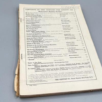 LOT 109: Antique Copies of Century Magazine