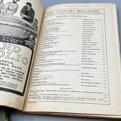 LOT 109: Antique Copies of Century Magazine