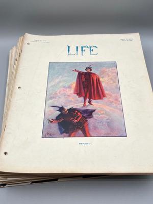LOT 114: Antique Life Magazine Copies- (As Old as 1887)