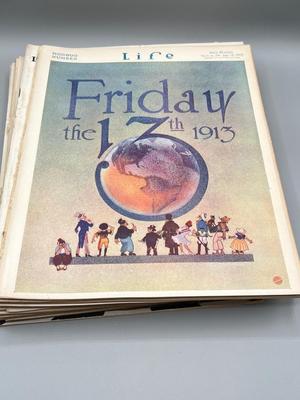 LOT 114: Antique Life Magazine Copies- (As Old as 1887)