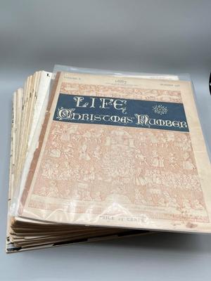 LOT 114: Antique Life Magazine Copies- (As Old as 1887)