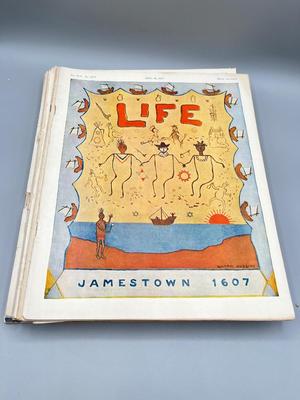 LOT 114: Antique Life Magazine Copies- (As Old as 1887)