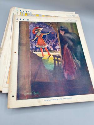 LOT 114: Antique Life Magazine Copies- (As Old as 1887)