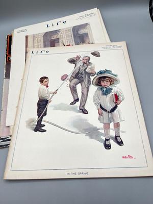 LOT 114: Antique Life Magazine Copies- (As Old as 1887)