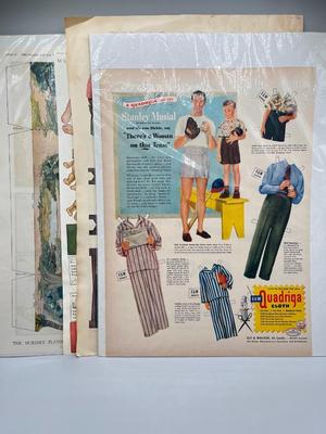 LOT 115: Vintage Paper Doll Advertisements and More