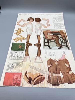 LOT 115: Vintage Paper Doll Advertisements and More