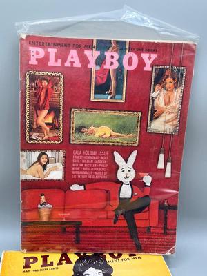 LOT 117: Vintage 1960s Playboy Magazine Copies