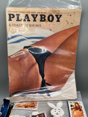 LOT 117: Vintage 1960s Playboy Magazine Copies