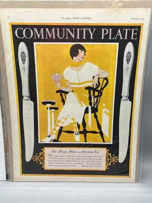 LOT 118: Antique Magazine Covers and Advertisement