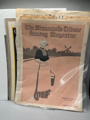 LOT 118: Antique Magazine Covers and Advertisement