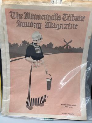 LOT 118: Antique Magazine Covers and Advertisement