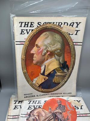 LOT 119: Antique and Vintage Saturday Evening Post Magazines
