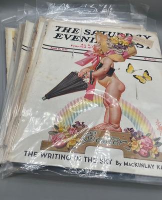 LOT 120: Vintage Saturday Evening Post Magazines