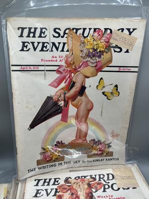 LOT 120: Vintage Saturday Evening Post Magazines