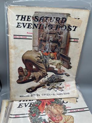 LOT 120: Vintage Saturday Evening Post Magazines