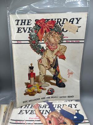 LOT 120: Vintage Saturday Evening Post Magazines