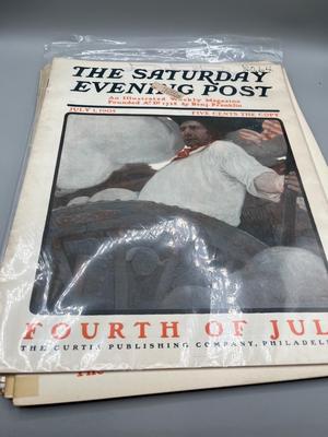 LOT 121: Antique 1904-1905 Copies of The Saturday Evening Post