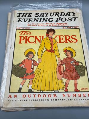 LOT 121: Antique 1904-1905 Copies of The Saturday Evening Post