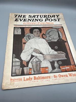 LOT 121: Antique 1904-1905 Copies of The Saturday Evening Post