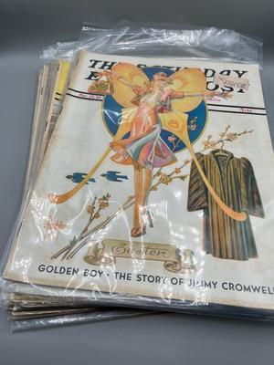 LOT 122: Antique and Vintage Copies of the Saturday Evening Post