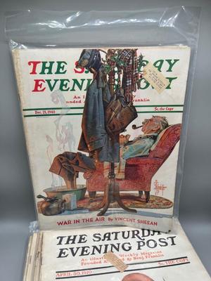 LOT 122: Antique and Vintage Copies of the Saturday Evening Post
