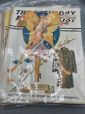 LOT 122: Antique and Vintage Copies of the Saturday Evening Post