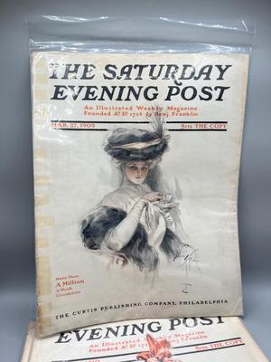 LOT 122: Antique and Vintage Copies of the Saturday Evening Post