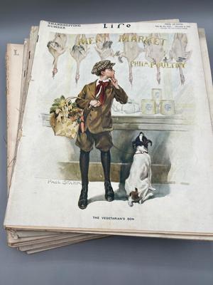 LOT 124: Antique Copies of Life Magazine