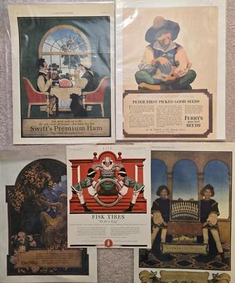 LOT 125: Vintage Maxfield Parish Magazine Pages