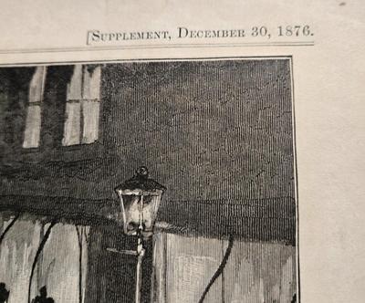 LOT 129: Antique Bound Book of Harpers Weekly Magazine 1876