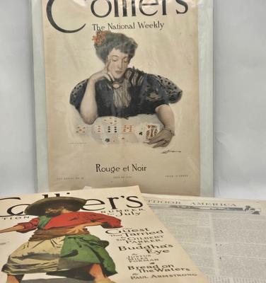 LOT 136: Antique and Vintage Magazine Covers and Advertising Crate Labels