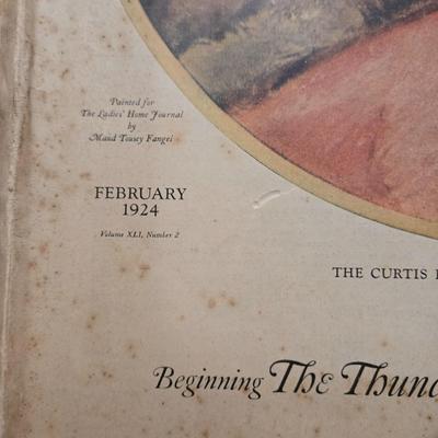 LOT 139: Vintage Ladies' Home Journal Magazine Covers/ October 1901, August 1901, October 1902, February 1924, December 1927