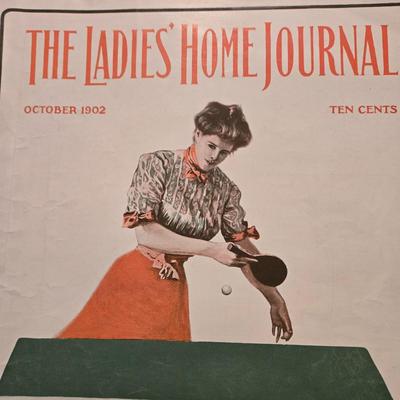 LOT 139: Vintage Ladies' Home Journal Magazine Covers/ October 1901, August 1901, October 1902, February 1924, December 1927