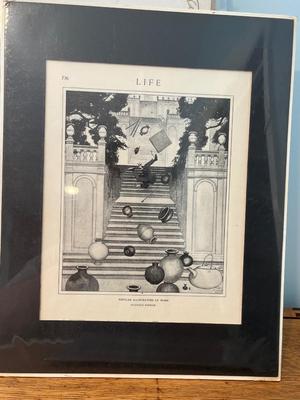 LOT 141: Vintage / Antique Art On Magazine Pages and More