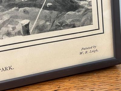 LOT 144: Two Framed Vintage Prints - Sunday Morning in Old Virginia and Sunday Morning in Camp of U. S. Regulars