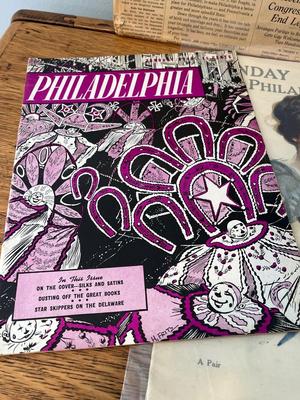 LOT 145: Antique and Vintage Philadelphia Magazines and Newspaper