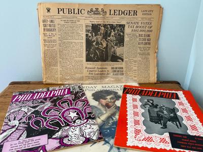 LOT 145: Antique and Vintage Philadelphia Magazines and Newspaper