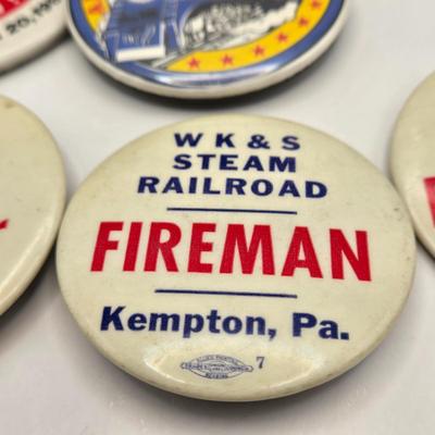 LOT 163: Railroad Maps of N. America Book, & Other Railroad Books, Lionel Blue Comet Train, Multiple Railroad Pins, B&O Railroad...