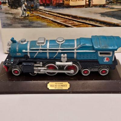 LOT 163: Railroad Maps of N. America Book, & Other Railroad Books, Lionel Blue Comet Train, Multiple Railroad Pins, B&O Railroad...