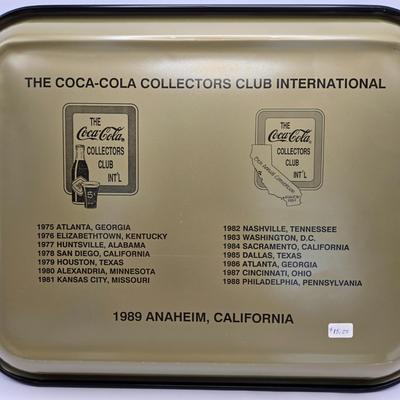 LOT 164: Have a Coke and a Smile: Multiple Vintage Coca-Cola Collectors Items Including Bottles, Glass Paperweight, Metal tray, and Much...