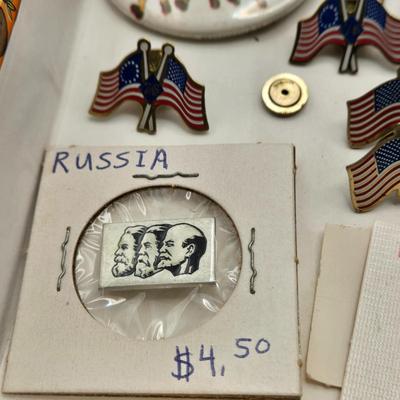 LOT 166: Multiple Pins and Lapel Pins