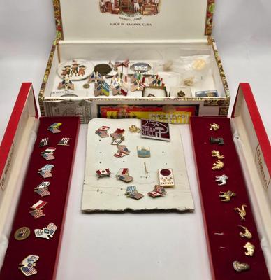 LOT 166: Multiple Pins and Lapel Pins