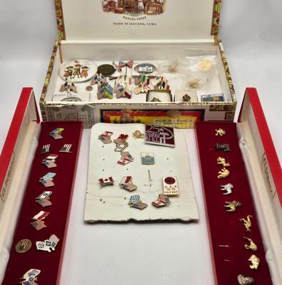 LOT 166: Multiple Pins and Lapel Pins