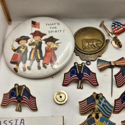 LOT 166: Multiple Pins and Lapel Pins