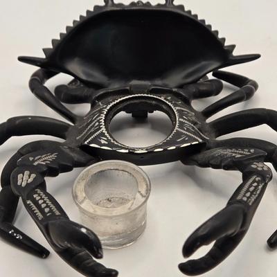 LOT 168: Vintage Crab Shaped Inkwell