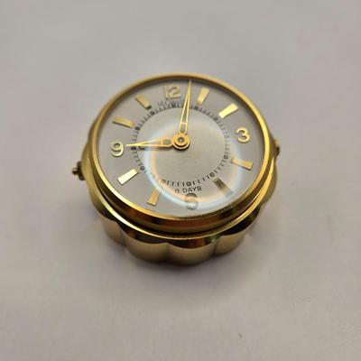 LOT 169: Vintage Lecoultre Travel Alarm Clock