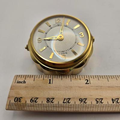 LOT 169: Vintage Lecoultre Travel Alarm Clock