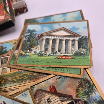 LOT 170: Early 1900s Helmar Cigarettes Historic Homes Tobacco Cards Set