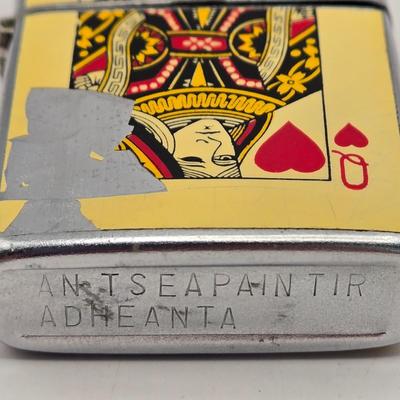 LOT 171: Five Vintage Lighters, 2 Swiss Army Knives, Mother of Pearl Pocket Knife, and Promotional Cork Screw/Knife